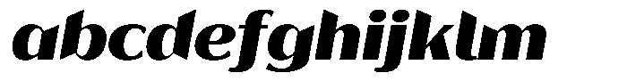 Bankins Expanded Bankins Black Xc AExpanded Slant Font LOWERCASE
