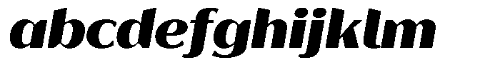 Bankins Expanded Bankins Black Xc AMr AExp Slant Font LOWERCASE