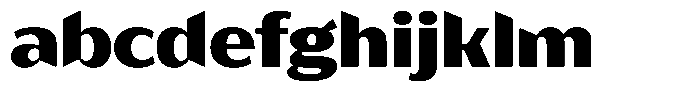 Bankins Expanded Bankins Black Xc BExpanded Font LOWERCASE