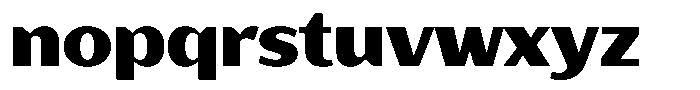 Bankins Expanded Bankins Black Xc BMr AExpanded Font LOWERCASE