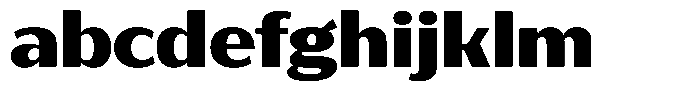 Bankins Expanded Bankins Black Xc BMr BExpanded Font LOWERCASE