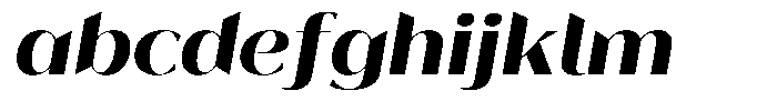 Bankins Expanded Bankins Bold Expanded Slant Font LOWERCASE
