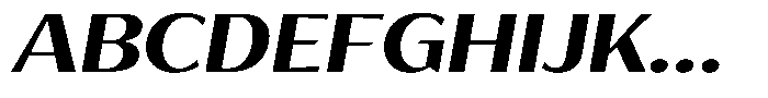 Bankins Expanded Bankins Bold Xc AExpanded Slant Font