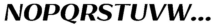 Bankins Expanded Bankins Bold Xc AExpanded Slant Font UPPERCASE
