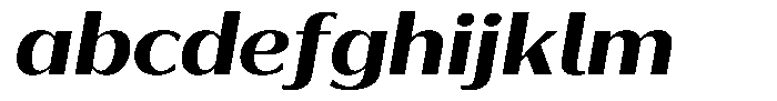 Bankins Expanded Bankins Bold Xc AMr BExp Slant Font LOWERCASE