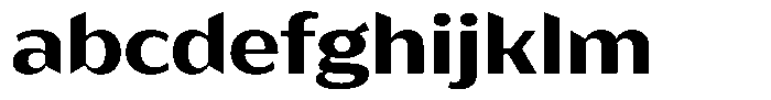 Bankins Expanded Bankins Bold Xc BExpanded Font LOWERCASE