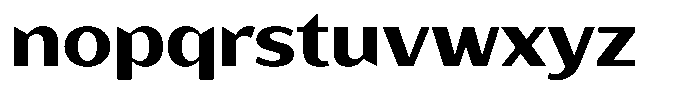 Bankins Expanded Bankins Bold Xc BExpanded Font LOWERCASE