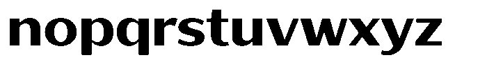 Bankins Expanded Bankins Bold Xc BMr BExpanded Font LOWERCASE