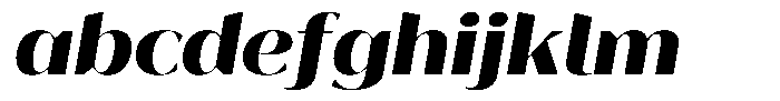 Bankins Expanded Bankins Extra Bold Mr AExp Slant Font LOWERCASE