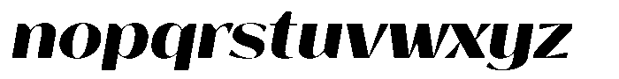 Bankins Expanded Bankins Extra Bold Mr AExp Slant Font LOWERCASE
