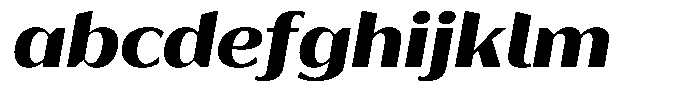 Bankins Expanded Bankins Extra Bold Xc AMr AExp Slant Font LOWERCASE
