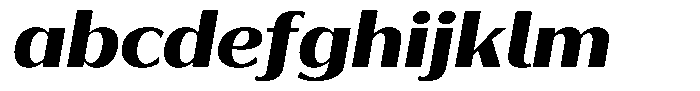 Bankins Expanded Bankins Extra Bold Xc AMr BExp Slant Font LOWERCASE