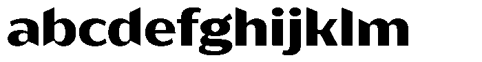 Bankins Expanded Bankins Extra Bold Xc BExpanded Font LOWERCASE