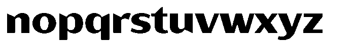 Bankins Expanded Bankins Extra Bold Xc BExpanded Font LOWERCASE