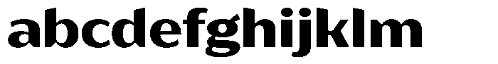 Bankins Expanded Bankins Extra Bold Xc BMr AExp Font LOWERCASE