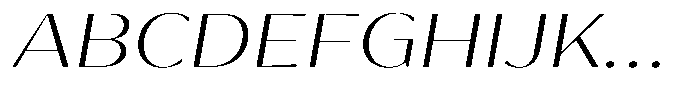 Bankins Expanded Bankins Extra Light Exp Slant Font