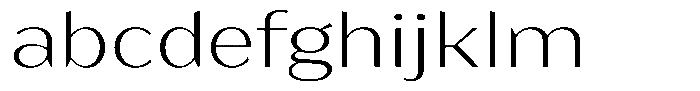 Bankins Expanded Bankins Extra Light Xc AExpanded Font LOWERCASE