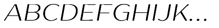 Bankins Expanded Bankins Extra Light Xc AMr AExp Slant Font