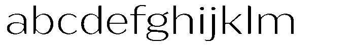 Bankins Expanded Bankins Extra Light Xc AMr AExp Font LOWERCASE