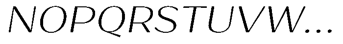 Bankins Expanded Bankins Extra Light Xc AMr BExp Slant Font UPPERCASE