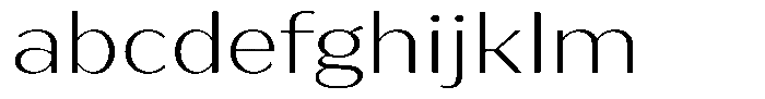 Bankins Expanded Bankins Extra Light Xc AMr BExp Font LOWERCASE