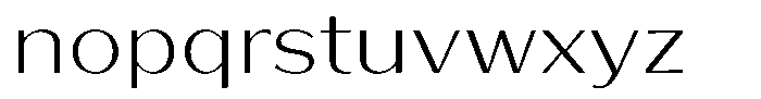 Bankins Expanded Bankins Extra Light Xc AMr BExp Font LOWERCASE