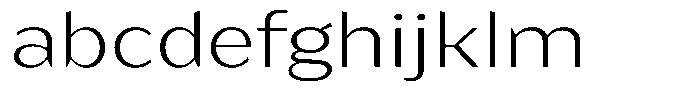 Bankins Expanded Bankins Extra Light Xc BExpanded Font LOWERCASE