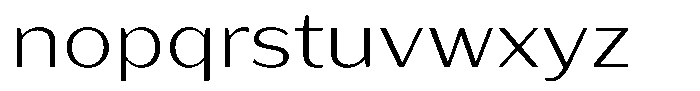 Bankins Expanded Bankins Extra Light Xc BMr AExp Font LOWERCASE