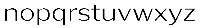 Bankins Expanded Bankins Extra Light Xc BMr BExp Font LOWERCASE