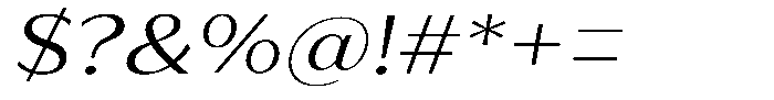 Bankins Expanded Bankins Light Xc AMr AExp Slant Font OTHER CHARS