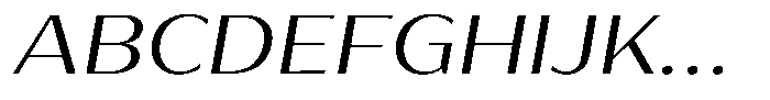 Bankins Expanded Bankins Light Xc AMr AExp Slant Font