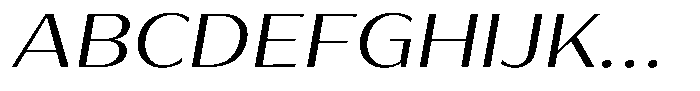 Bankins Expanded Bankins Light Xc AMr BExp Slant Font