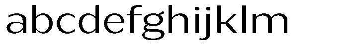 Bankins Expanded Bankins Light Xc BMr BExpanded Font LOWERCASE