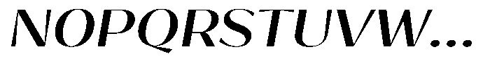 Bankins Expanded Bankins Medium Expanded Slant Font UPPERCASE