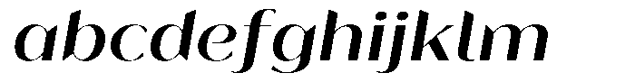 Bankins Expanded Bankins Medium Expanded Slant Font LOWERCASE