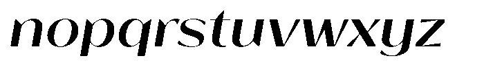 Bankins Expanded Bankins Medium Expanded Slant Font LOWERCASE