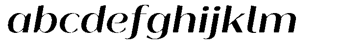 Bankins Expanded Bankins Medium Mr AExp Slant Font LOWERCASE