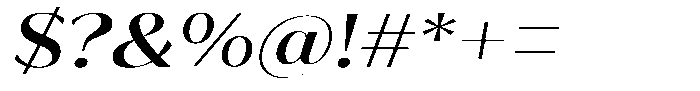 Bankins Expanded Bankins Medium Mr BExp Slant Font OTHER CHARS
