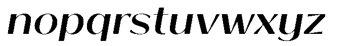 Bankins Expanded Bankins Medium Mr BExp Slant Font LOWERCASE