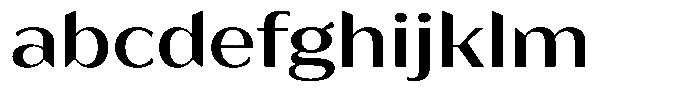 Bankins Expanded Bankins Medium Xc AExpanded Font LOWERCASE