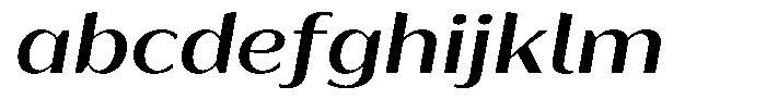 Bankins Expanded Bankins Medium Xc AMr AExp Slant Font LOWERCASE