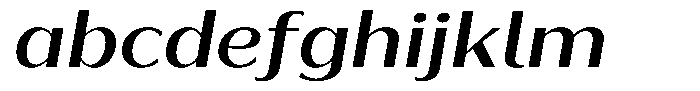 Bankins Expanded Bankins Medium Xc AMr BExp Slant Font LOWERCASE
