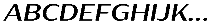 Bankins Expanded Bankins Medium Xc BExp Slant Font
