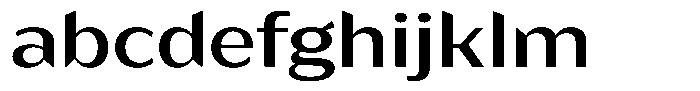 Bankins Expanded Bankins Medium Xc BExpanded Font LOWERCASE