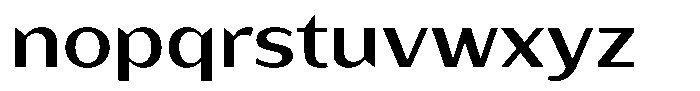 Bankins Expanded Bankins Medium Xc BExpanded Font LOWERCASE