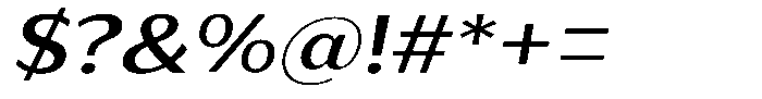 Bankins Expanded Bankins Medium Xc BMr AExp Slant Font OTHER CHARS
