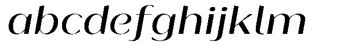 Bankins Expanded Bankins Mr AExpanded Slant Font LOWERCASE