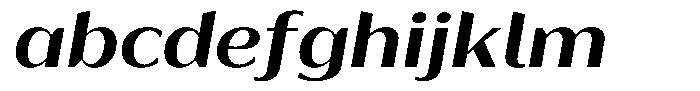 Bankins Expanded Bankins Sem Bold Xc AMr AExp Slant Font LOWERCASE