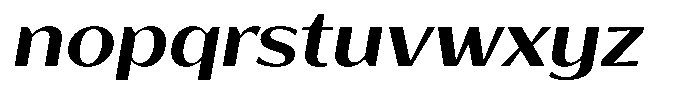 Bankins Expanded Bankins Sem Bold Xc AMr AExp Slant Font LOWERCASE
