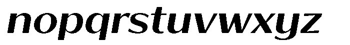 Bankins Expanded Bankins Sem Bold Xc AMr BExp Slant Font LOWERCASE